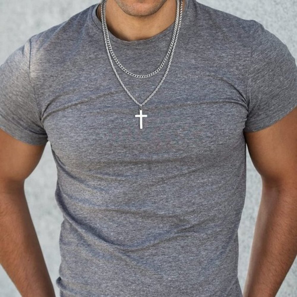 Classic Mens Cross Necklaces